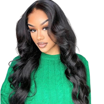 150% Density Loose Body Wave Human Hair Wigs 13x6x1 T Lace Front Wear Go Glueless Wig