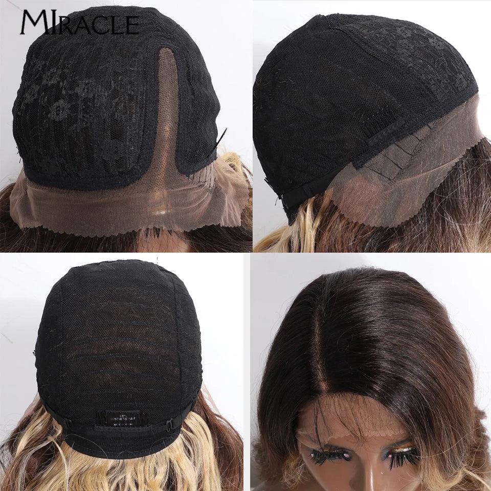 Deep Loose Wave Side Part Synthetic Lace Front Wig