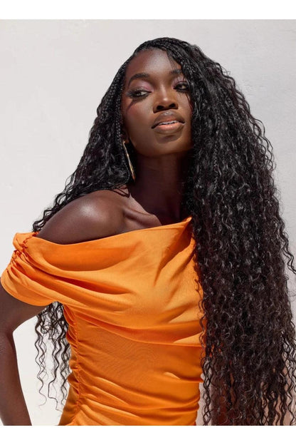 Deep Wave Bulk Hair For Braiding Natural Black