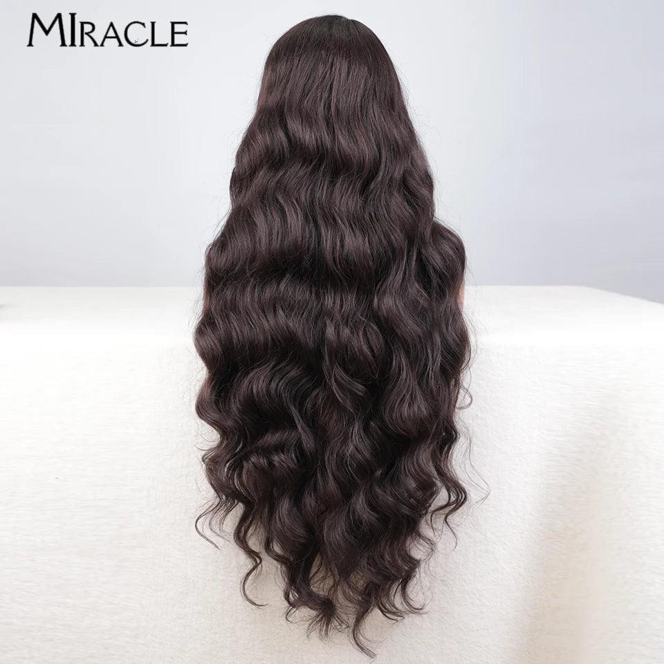 Deep Loose Wave Side Part Synthetic Lace Front Wig