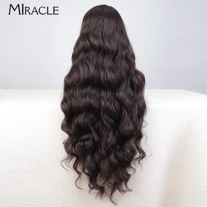 Deep Loose Wave Side Part Synthetic Lace Front Wig