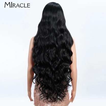 Deep Loose Wave Side Part Synthetic Lace Front Wig