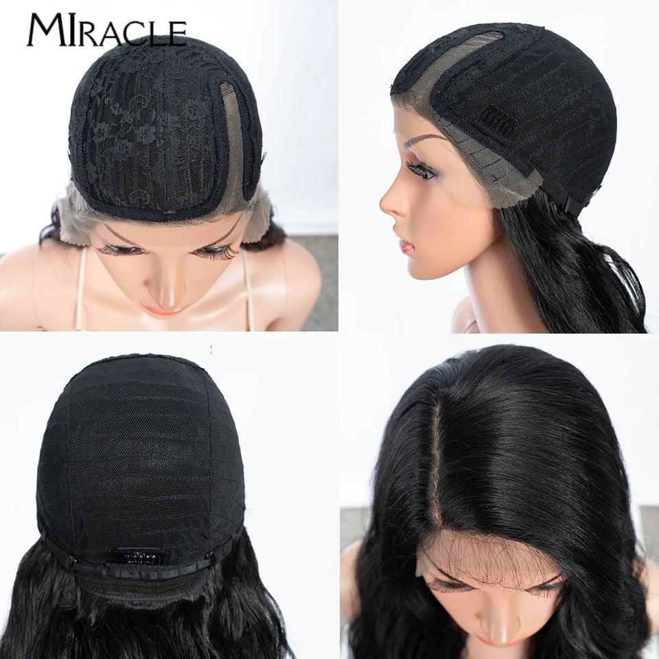 Deep Loose Wave Side Part Synthetic Lace Front Wig