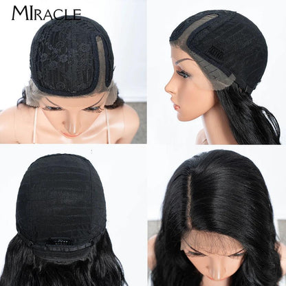 Deep Loose Wave Side Part Synthetic Lace Front Wig