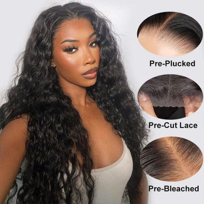 Ready And Go Wig-Loose Deep Wave HD Glueless Lace Closure Human Hair Wigs Pre Cut