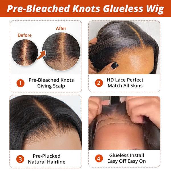 Ready And Go Wig-Loose Deep Wave HD Glueless Lace Closure Human Hair Wigs Pre Cut