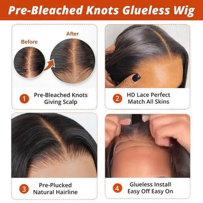Ready And Go Wig-Loose Deep Wave HD Glueless Lace Closure Human Hair Wigs Pre Cut